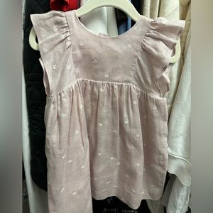 Bonpoint Lilac Linen Dress Size 2T